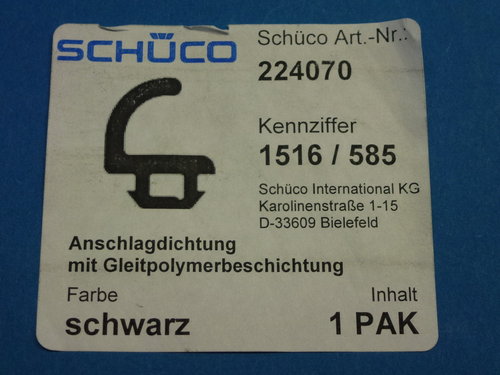 Schüco Dichtungsgummi 224070 Muster