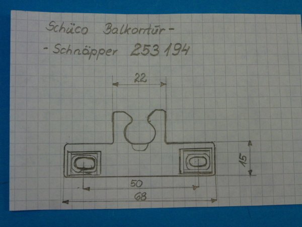 Schüco Balkontür-Schnäpper 253194 / 98050426