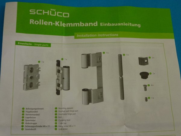 Schüco Rollen-Klemmband 239955