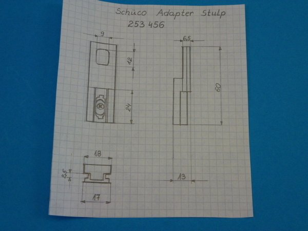 Schüco Adapter Stulp  253456